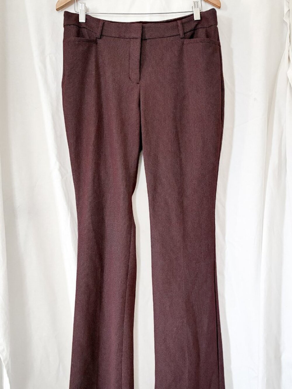 Express Columnist Barely Boot Mid-Rise Size 12 Long Burgundy